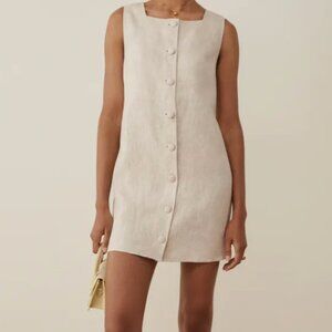 Reformation Dana Linen Dress